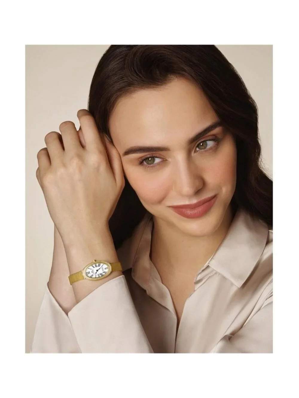 NWT Porsamo Bleu Eloise Quartz White Dial Topaz Ladies Watch